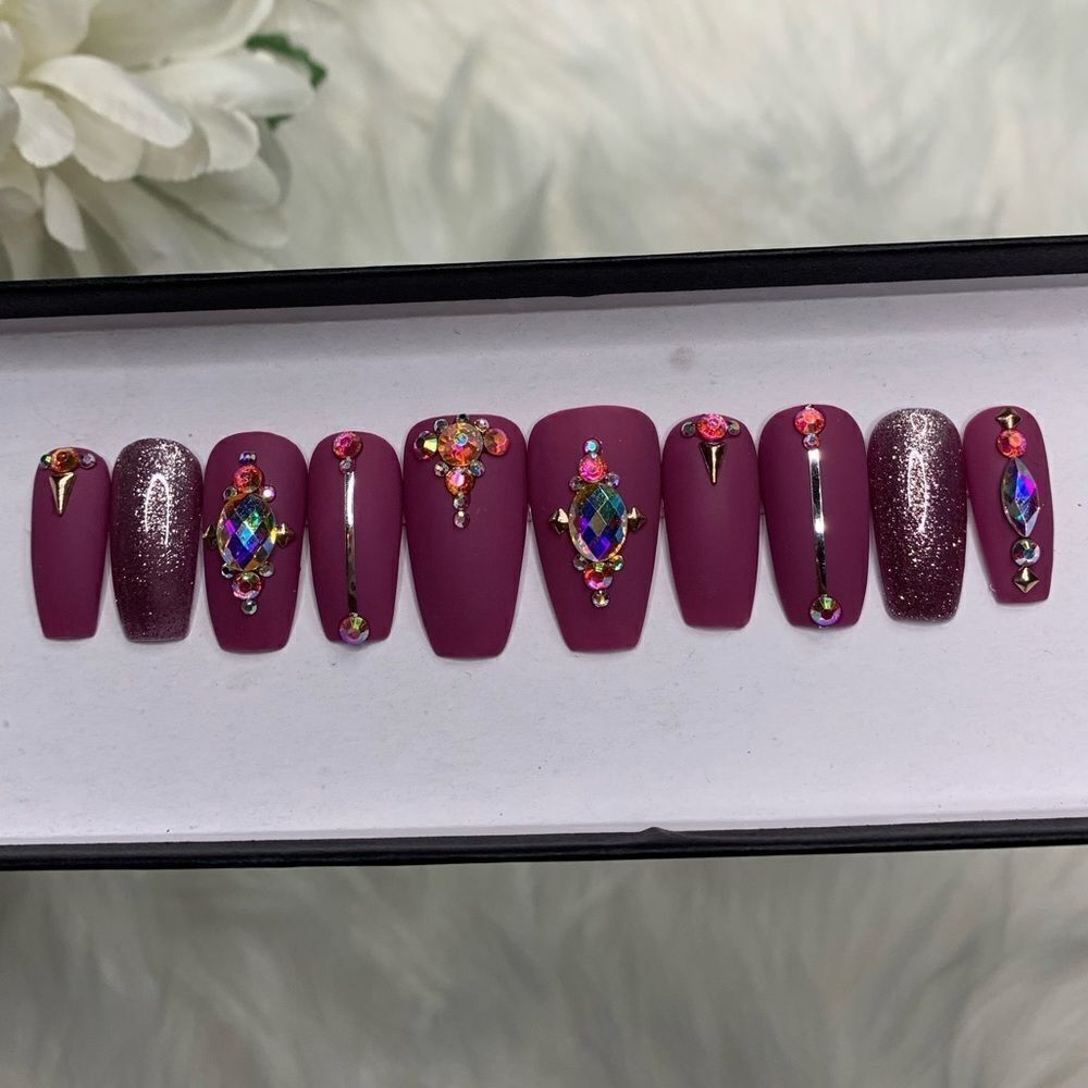 Press On Nails | Gothic Nails | Handmade Press On Nails - Picture 3 of 14